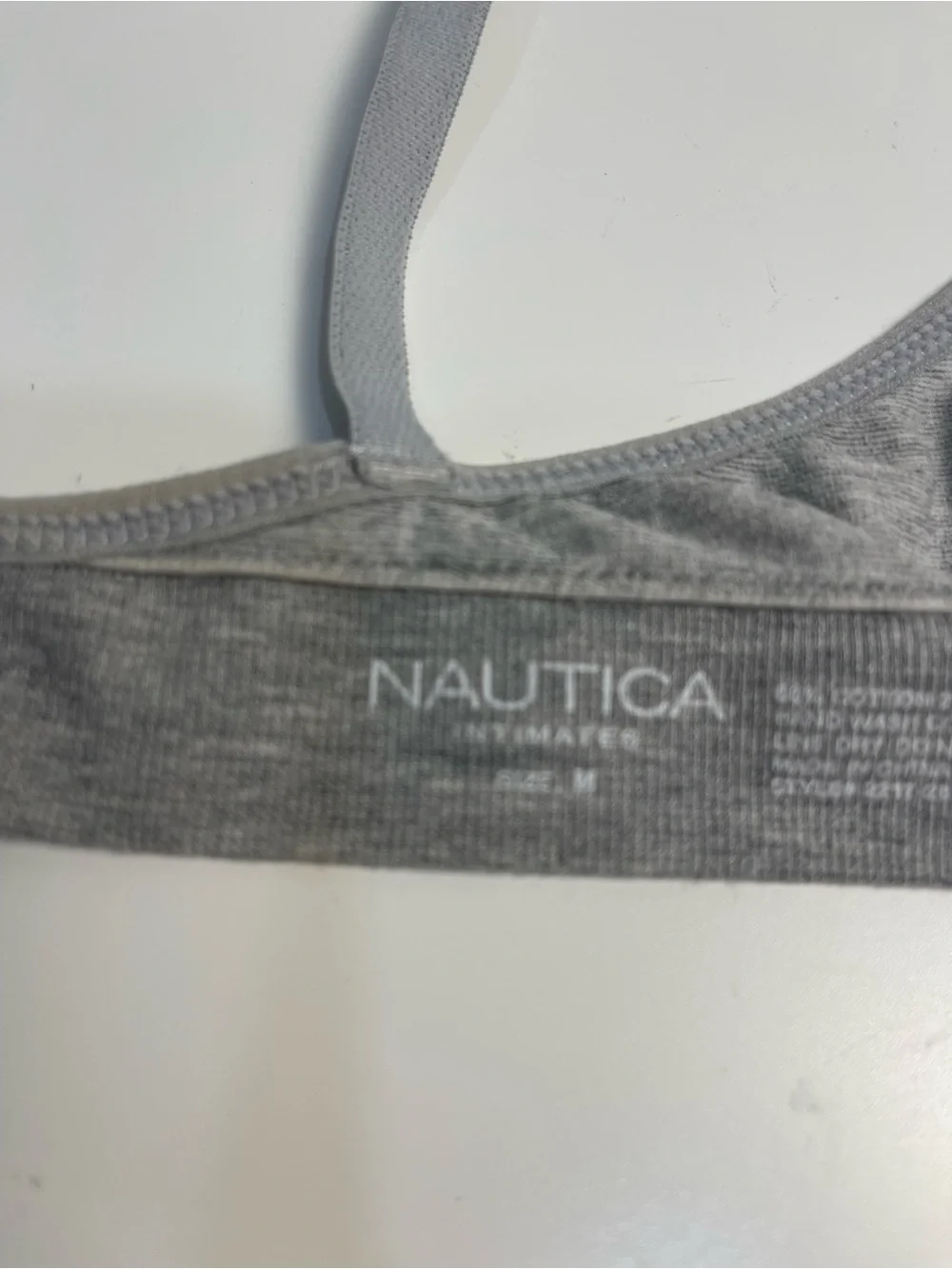 Nautica Gray & Navy Triangle Bralettes - Pack of 2 Bra sports bra medium